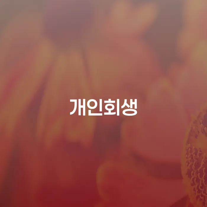 송천동 개인회생 통해 새로운 경제적 출발을 시작하세요