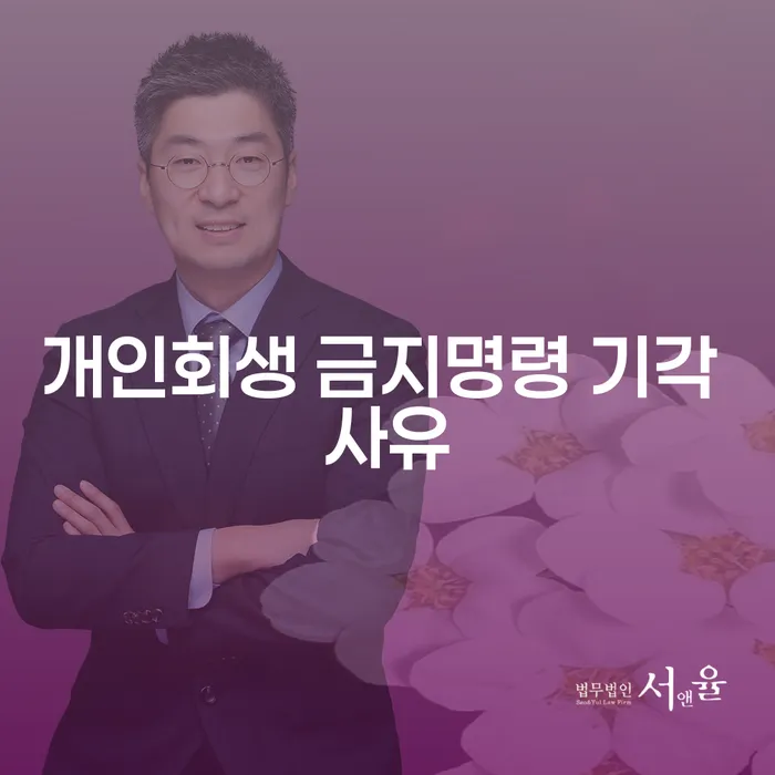 개인회생 금지명령 기각 사유를 알아보고 도박빚 1억원 이상 개인회생 가능성을 탐색해보세요